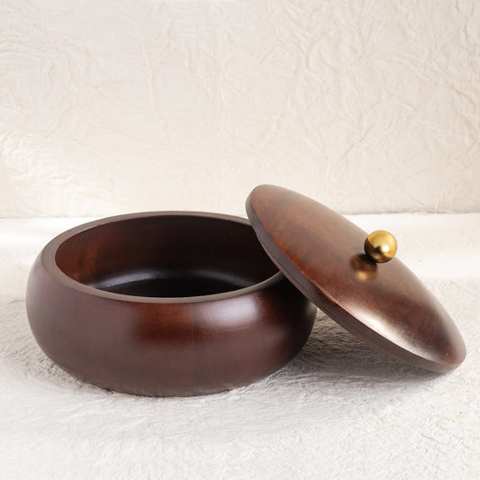 Oval Wooden Chapati Box