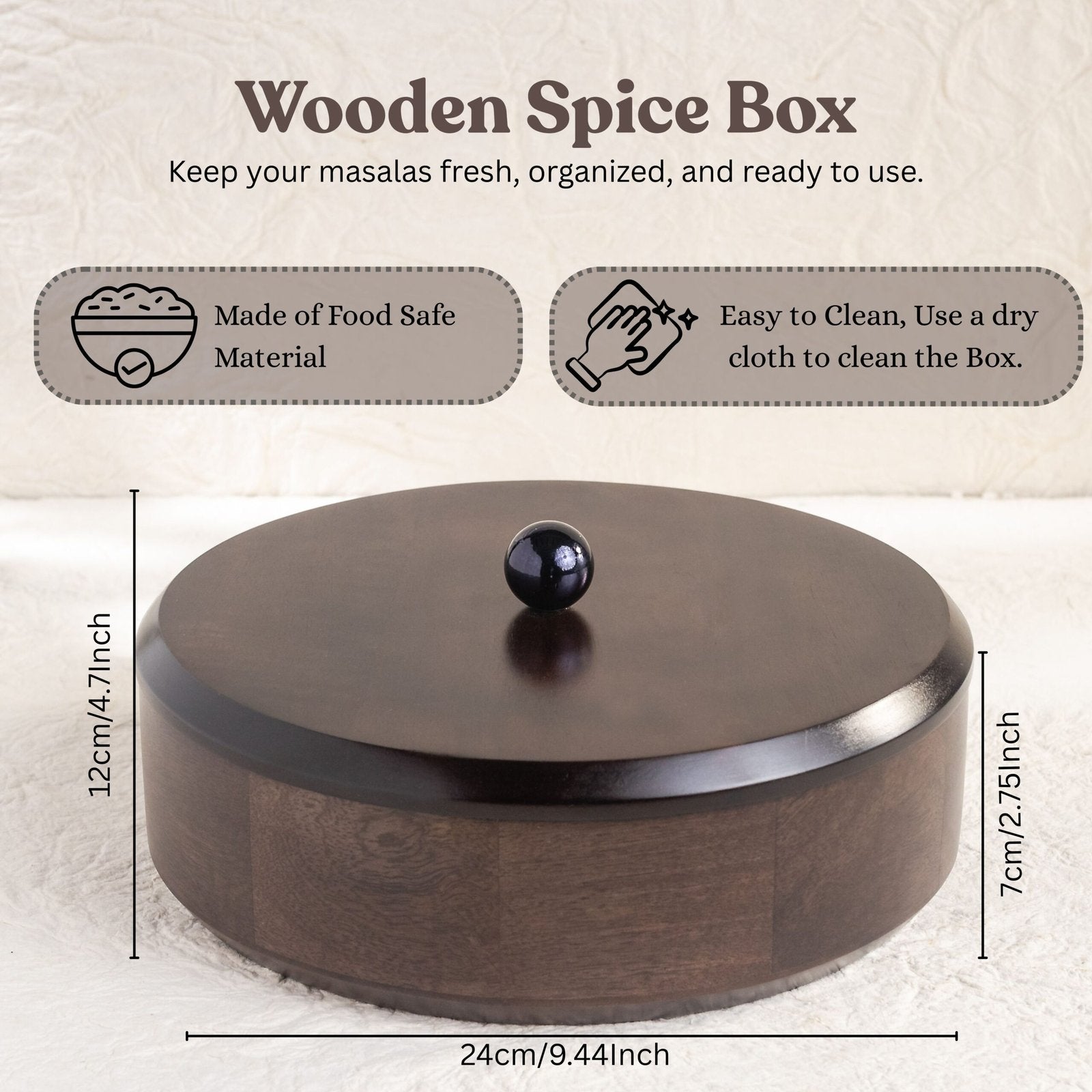 Wooden Spice Box
