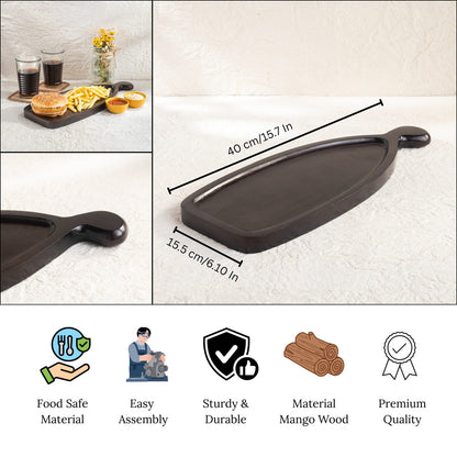 Oval Serving Platter with Handle