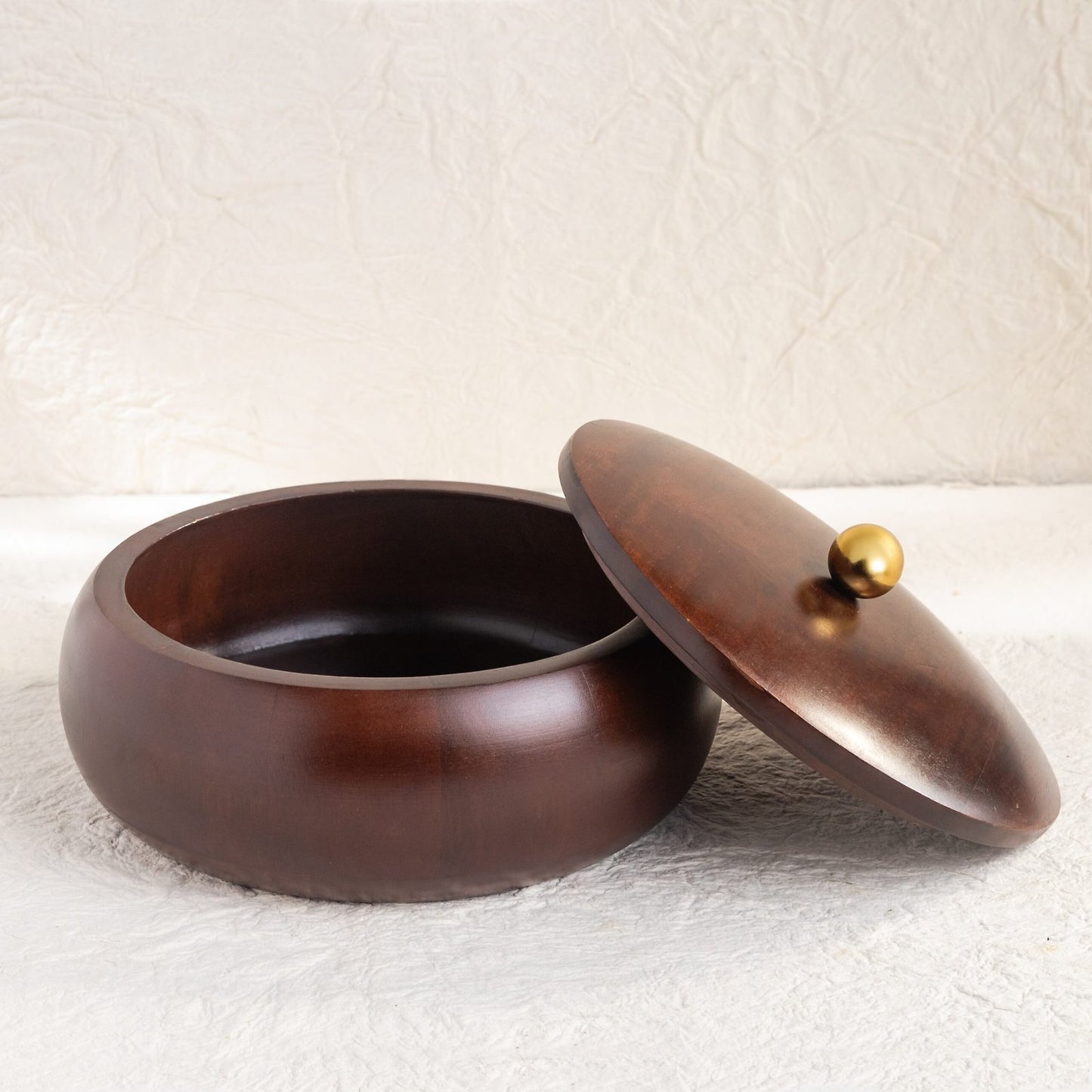 Oval Wooden Chapati Box