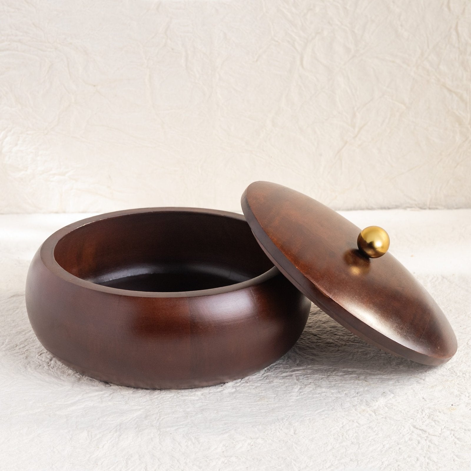 Oval Wooden Chapati Box