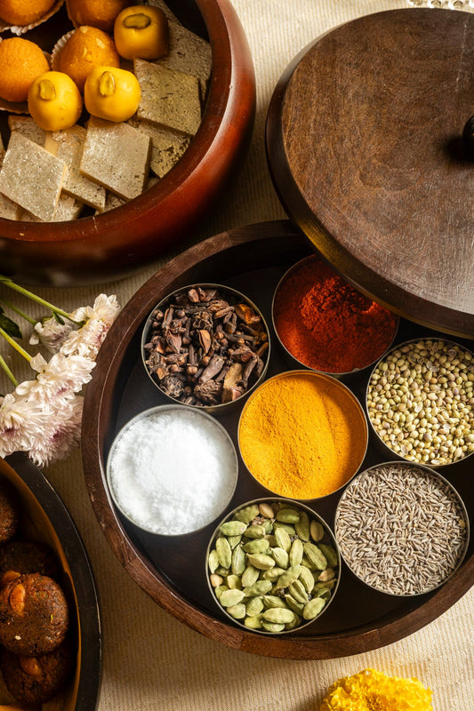Wooden Spice Box