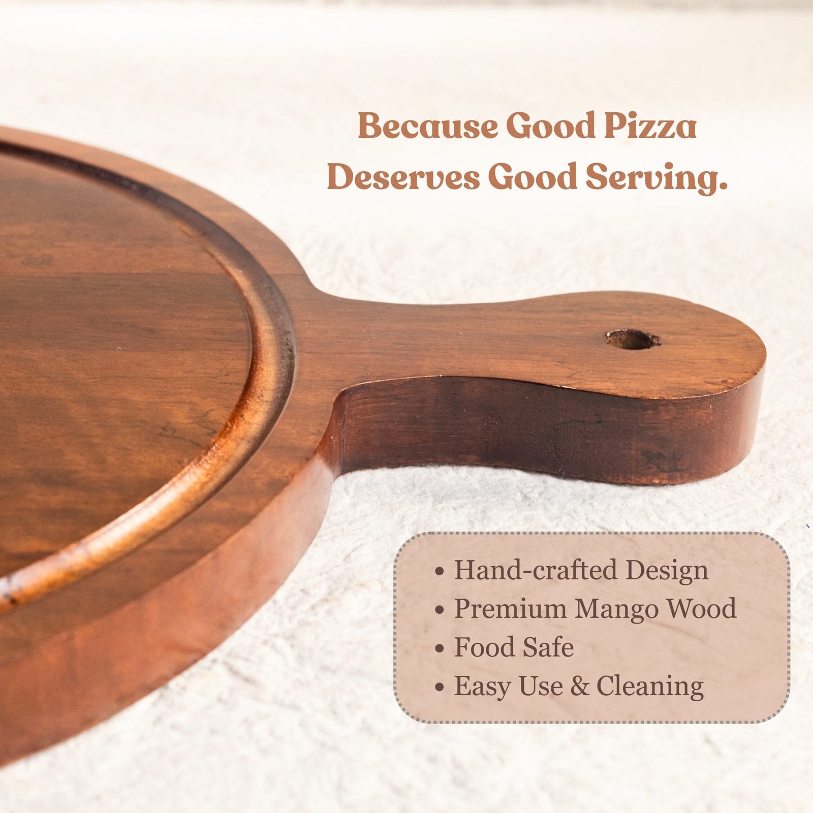 Round Mango Wood Platter
