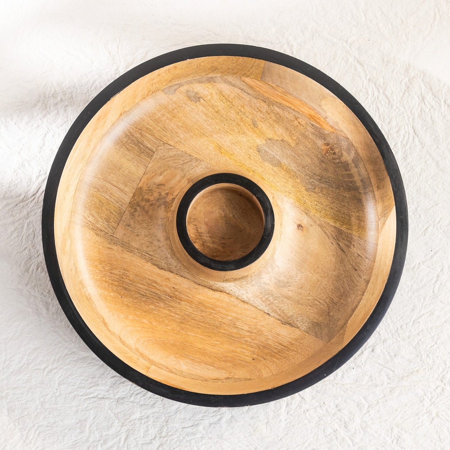 Chip and Dip Wooden Platter