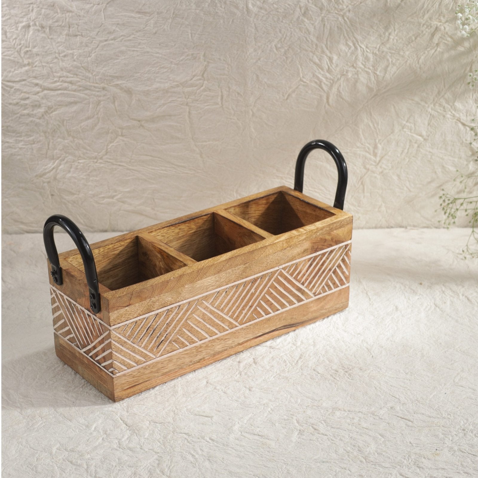 Tressa Cube Handcrafted Wooden Organizer