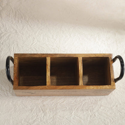 Tressa Cube Handcrafted Wooden Organizer