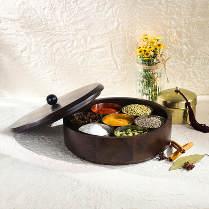 Wooden Spice Box