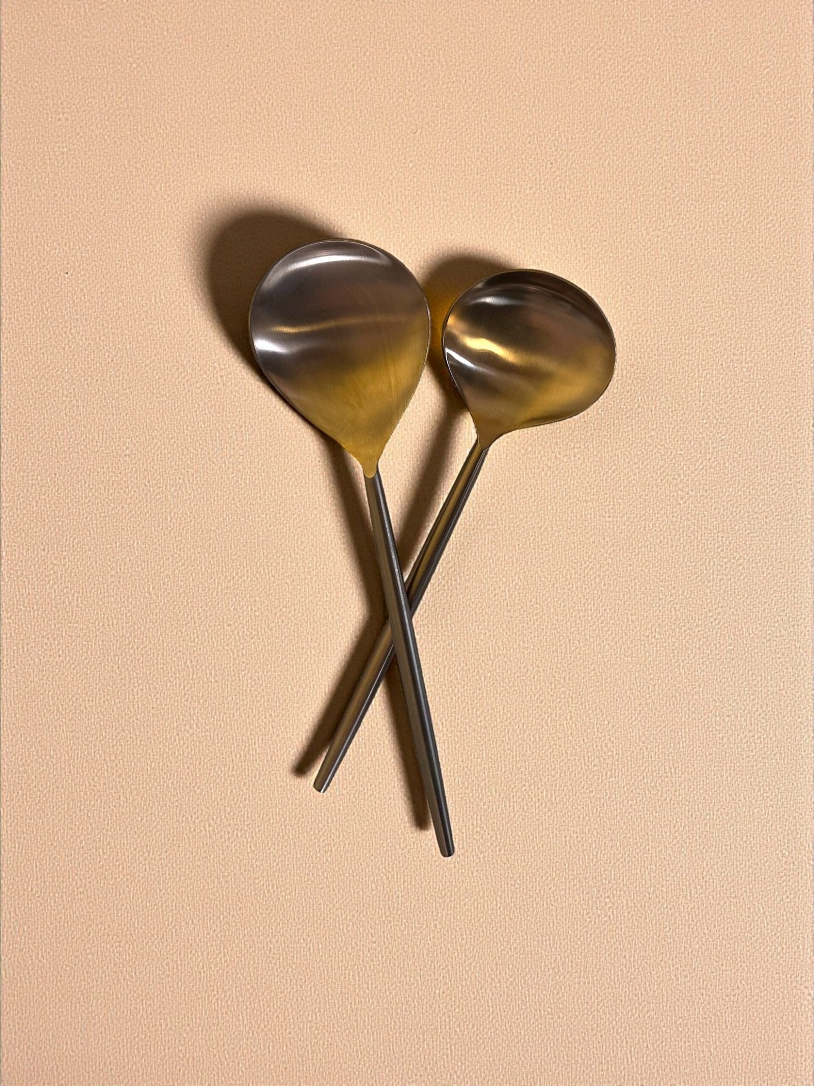 Rose Gold Serving Spoons Set of 2