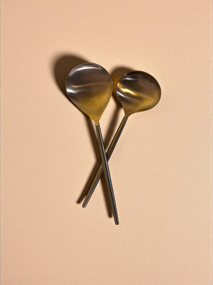 Rose Gold Serving Spoons Set of 2