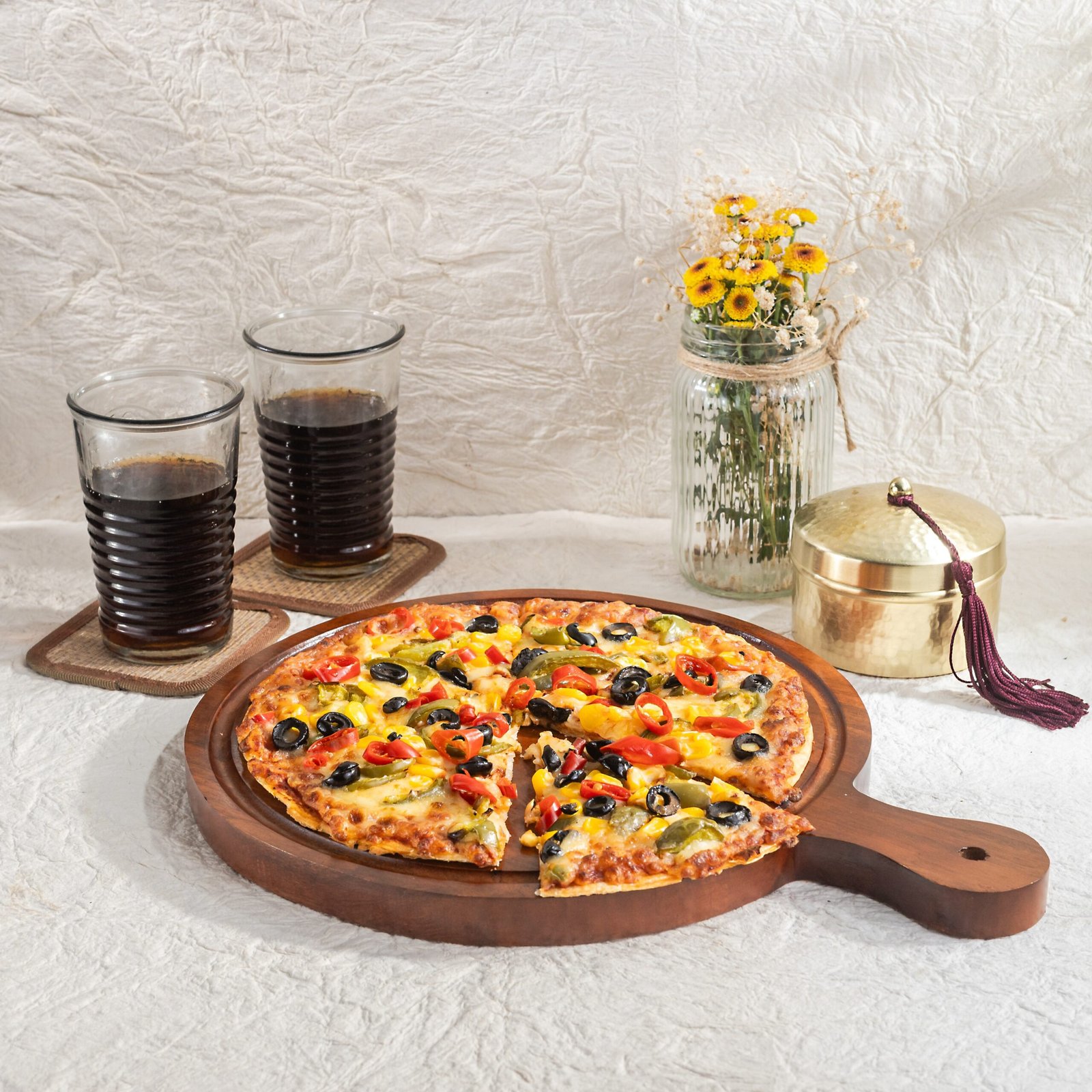 Lividora® Handcrafted Wooden Pizza Platter