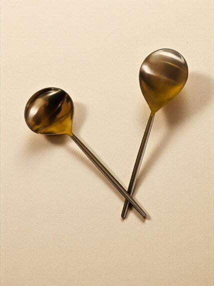 Rose Gold Serving Spoons Set of 2